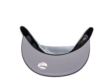 Gray & Black Bear Embroidered Snapback Cap