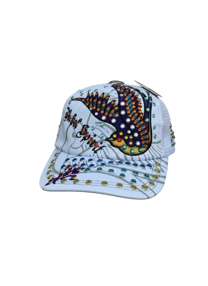 Crystal Studded Embroidered Cap