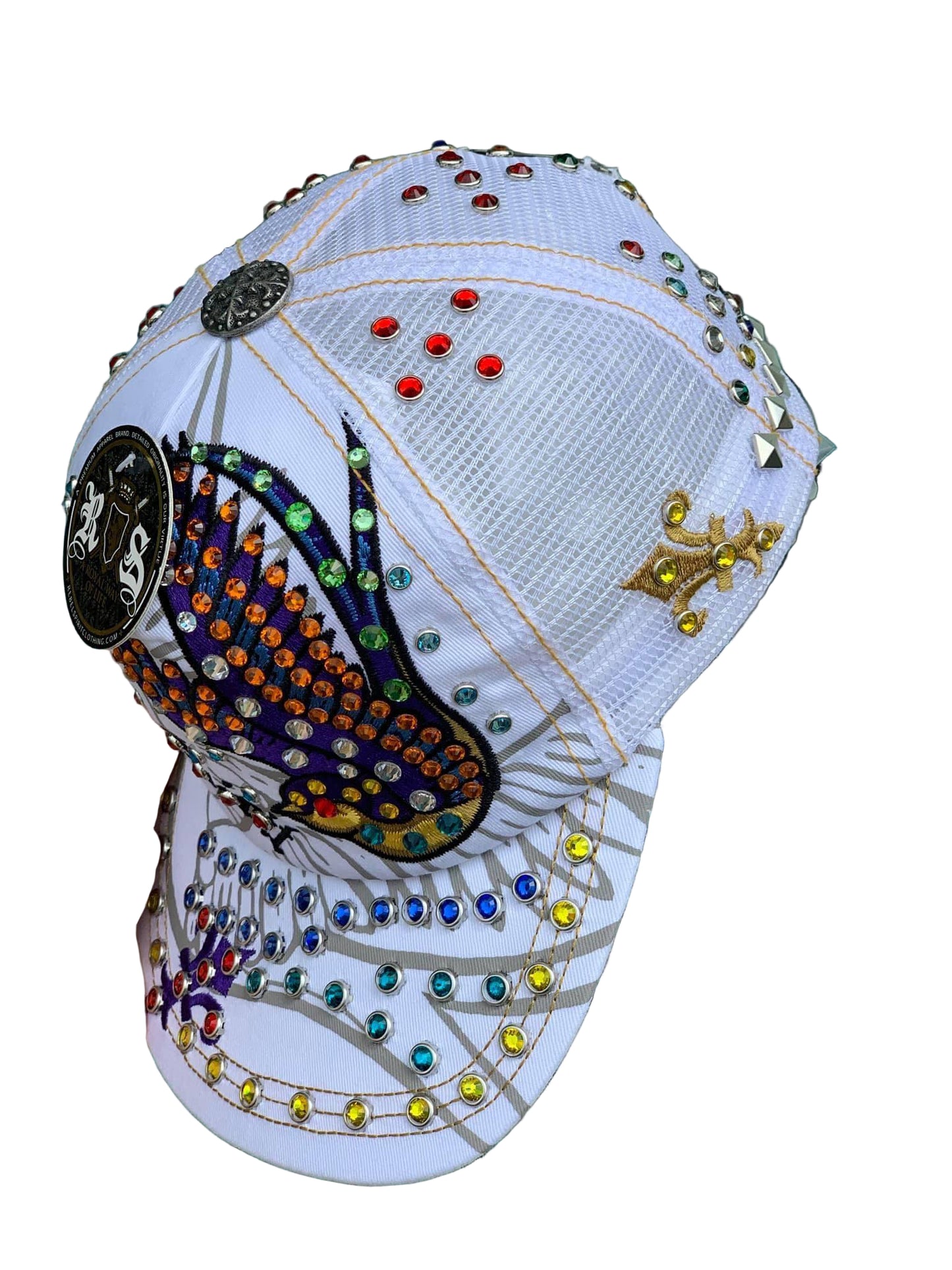 Crystal Studded Embroidered Cap