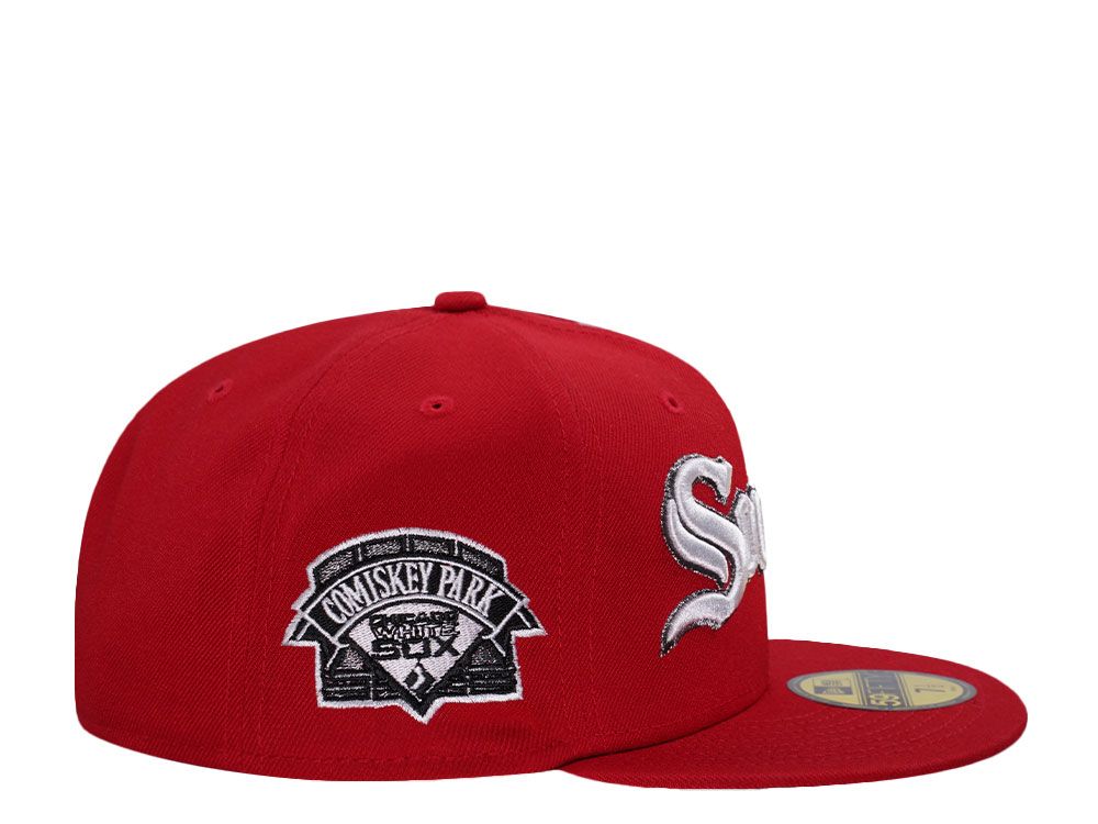 Red Southside Embroidered Snapback Cap