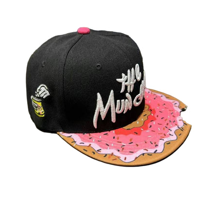 The Munchies Pink Donut Snapback Hat