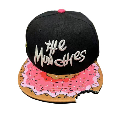 The Munchies Pink Donut Snapback Hat