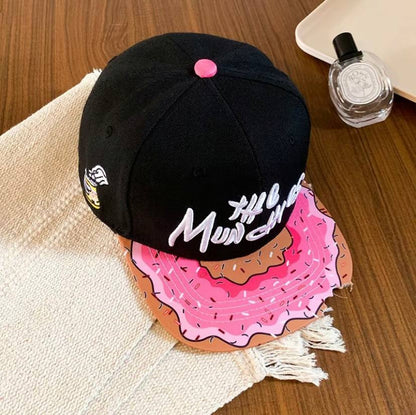 The Munchies Pink Donut Snapback Hat